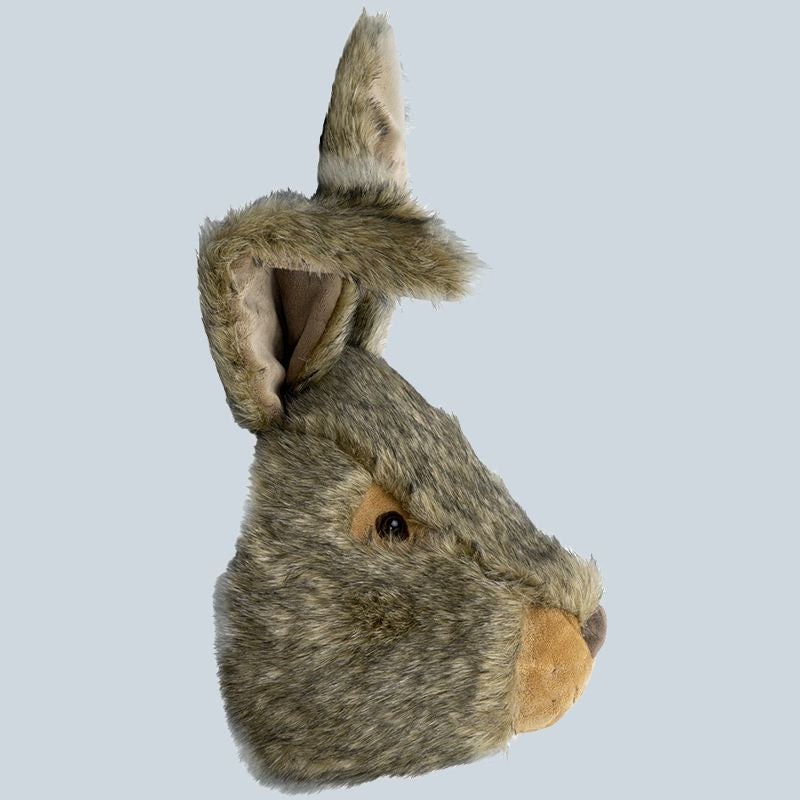 Hasenkopf Seitenansicht, Tierkopf, moderne Wanddekoration für Kinderzimmer und als Geschenk