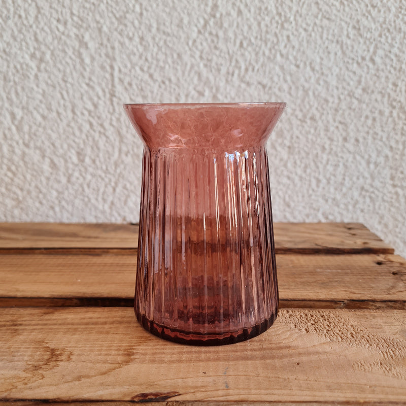 Detailbild kleine Gasvase für Tischdeko zur Hochzeit oderKommunion