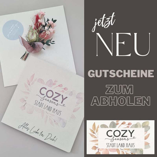 COZY Seasons Gutscheinkarte